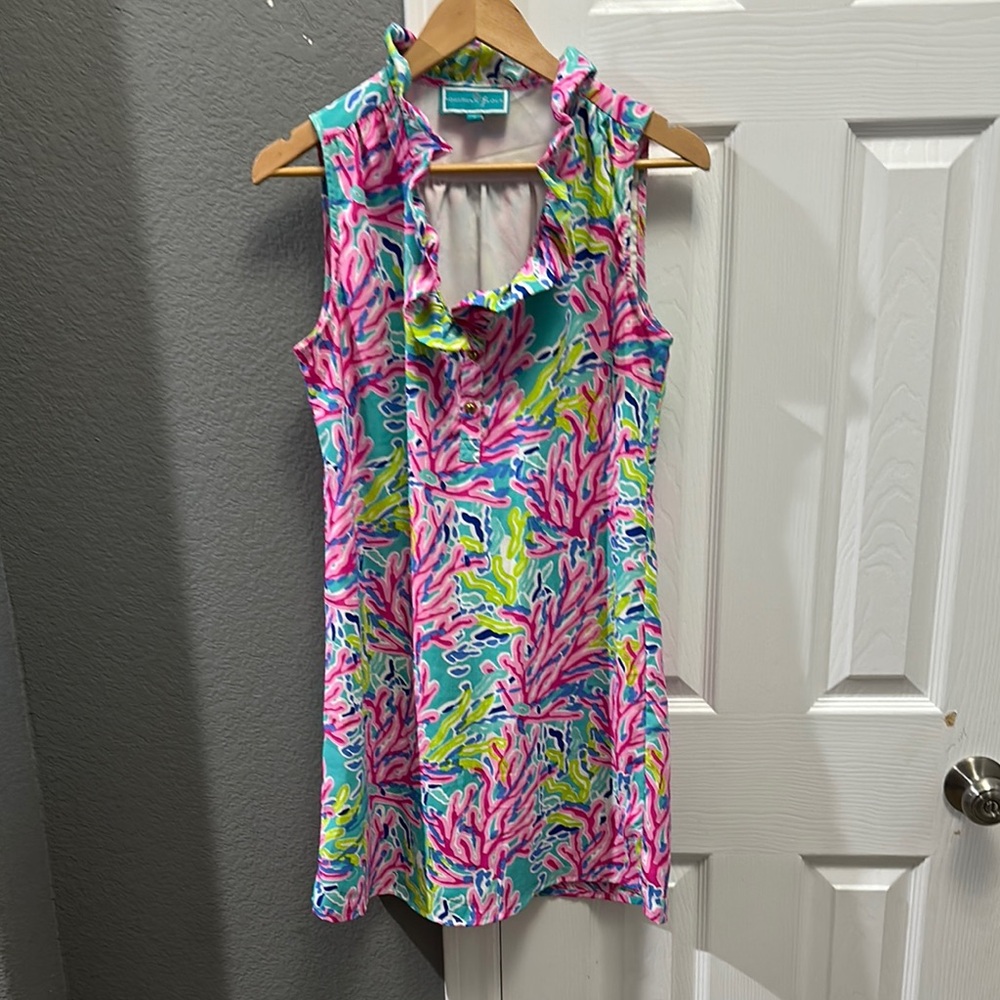 Southern Frock tropical sleeveless dress size small